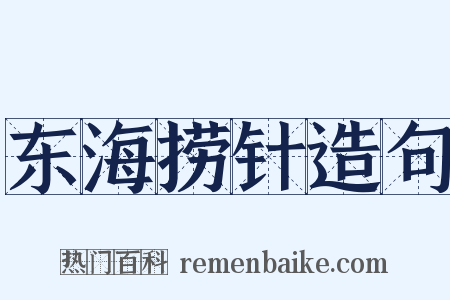 东海捞针造句是什么意思的图片